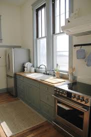 the school house kitchen blue painted