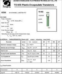 Ketika kita akan merangkaian komponen ataupun memeperbaiki elektronik terkadang kita mendapat kendala untuk mencari komponen yang kita butuhkan. K596 To 92s Datasheet Si N Channel Junction Fet