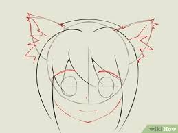 Using the guidelines, draw the eyes, nose, whiskers, and mouth of the cat, and add 2 triangles on the top of the circle for ears. How To Draw An Anime Cat Girl 9 Steps With Pictures Wikihow