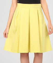 Black And Yellow Pleated Skirt Yellow Pleated Skirt By Poesse Zulily Zulilyfinds Yellow Pleated Skirt Pleated Skirt Skirts