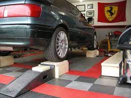 Barry Goss Uploaded This Image To Garage Renovation See The Album On Photobucket Diy Car Ramps Car Ramps Garage Design