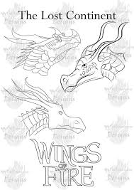 This time, we have chosen some coloring pages related to wings of fire. Wings Of Fire The Lost Continent Printable Coloring Page Etsy In 2021 Wings Of Fire Wings Of Fire Dragons Digital Coloring