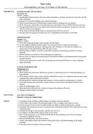 Web Designer Resume Samples Velvet Jobs