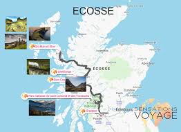 This map was created by a user. Ecosse Week End Nature Therapie Sensations Voyage