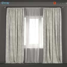Key details • 100% polyester in metal. Light Green Velvet Curtains With Tulle 3d Model Cgtrader