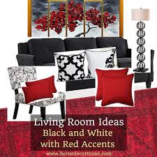 Black And White Living Room With Red Accents Home Decor Muse Black And White Living Room Red Accents Living Room Black And Red Living Room