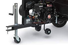 Trailer Jack Stand On The Tow Behind Dr Leaf Vacuum Lawn Vacuum Towing Flatbed Trailer