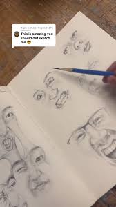 Replying to @Vulpes Vulpes 0567 melting the faces together is my favorite  part. whos next? #freefacedrawings #freefacedrawing #artistatiktok #art  #drawing #draw #sketch #sketching #pencilart #artwork ...