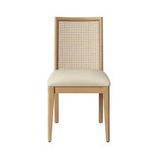corella cane and wood dining chair