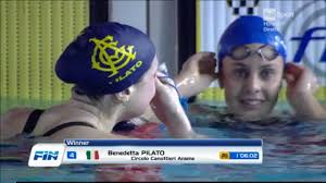 Negli 800 stile libero, salgono sul podio sia gregorio paltrinieri, già d'argento nei 1.500, e gabriele detti, rispettivamente secondo e terzo dietro all'ucraino mykhaylo romanchuk. Benedetta Pilato Record Ita 100 Rana Assoluti Dicembre 2020 Youtube
