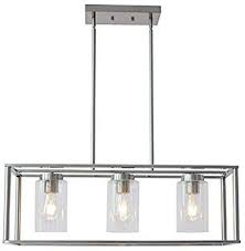 Amazon Com Vinluz Contemporary Chandeliers Black 3 Light Moder Modern Dining Room Lighting Hanging Light Fixtures Dining Room Modern Dining Rooms Contemporary