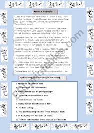 queen s biography esl worksheet by catfaure