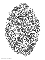 All the shapes and colors, and each one is beautiful, the perfect subject for art. 130 Flower Coloring Pages For Adults Free