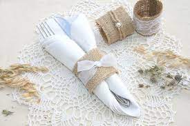 Burlap Wedding Napkin Rings Rustic Wedding Decor Rustic Etsy Burlap Wedding Wedding Napkins Rustic Wedding Napkins