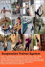 Intense Full Body Workouts Anytime With Suspension Trainer System Suspension Trainer Trx Suspension Training Weekly Workout