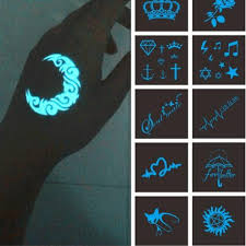 Most of the images used do not belong to me. Glow In The Dark Tattoo Sticker Waterproof Blue Light Tattoo Party Nightclubs Shopee Indonesia