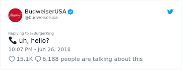 Mostly streaming all things 🔥, but for the next 48 hours it's just sourdough starter 🍞. Burger King And Budweiser Just Had The Weirdest Conversation On Twitter And It Gets Crazier With Every Message Bored Panda