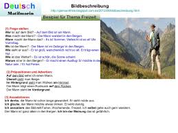 Ein Bild Beschreiben Satzanfänge und beispiele für die bildbeschreibung bei der deutschprüfung a 2 / b 1 … ein bild beschreiben