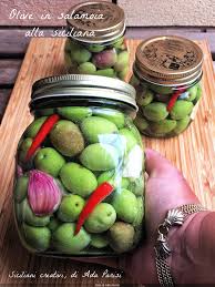 Olive In Salamoia Alla Siciliana Ricetta Cibo Siciliano Ricette Ricette Di Cucina