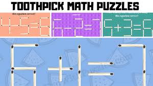 The matchstick puzzle seems easy, though it is not. Matchstick Puzzles Online