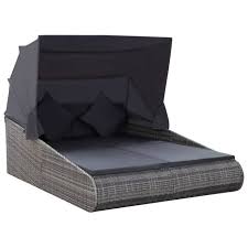 Métal recyclable, peintures sans solvant 100% recyclées, toile recyclable… choisissez la qualité fermob et participez à la préservation de la planète ! Lit De Jardin It Canape De Jardin Lit De Repos D Exterieur Avec Toit Pliable Gris 200x139 Cm Resine Tressee Cdiscount Jardin