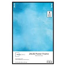 27x40 poster frame is the standard frame size for typical movie posters (occasionally you'll find them sized 27 x 41) making it perfect for officially licensed movie posters. Mainstays 24x36 Thin Poster And Picture Frame Black Walmart Com Walmart Com