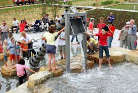 The Water Playground In Heide Sud Halle Saale Germany Parques Circuito Agua