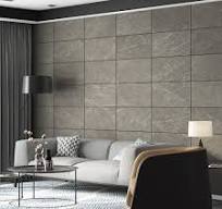 Grey Marble Wall Panels, Modular 3D Wall Panels, Living Room ...