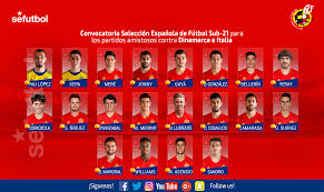 Puedes seguir en directo todos los partidos de la euro. Oficial Convocatoria Sub 21 Para Los Encuentros Frente A Dinamarca E Italia Sefutbol