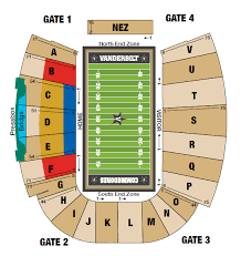 football seating chart vanderbilt university athletics