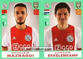 Jurgen ekkelenkamp (born 5 april 2000) is a dutch professional footballer who plays as a midfielder for ajax. Sticker 272 Noussair Mazraoui Jurgen Ekkelenkamp Panini Fifa 365 2020 448 Stickers Version Laststicker Com