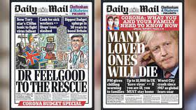 Daily mail has chosen to back the government, over the. A Tale Of Two Headlines Daily Mail Front Pages Show Drastic Escalation In Uk Coronavirus Stance Rt Uk News