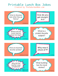 Back To School Printable Lunch Box Jokes Printable Lunch Box Jokes Lunchbox Jokes Funny Jokes For Kids