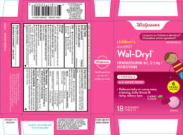 childrens wal dryl allergy tablet chewable walgreen company