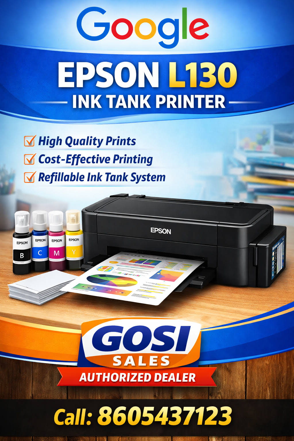 Epson L130 Ink Tank Printer – Best for Sublimation & Creative Printing product image