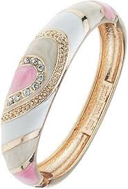 Amazon Com Ujoy Vintage Cloisonne Bracelet Handcraft Colors Enamel Indian Style Gold Plated Oval Hinge Bangle For Jewelry Bangles Cuff Bangles Bangles Jewelry
