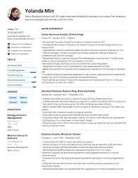 Business Analyst Resume Example Writing Tips For 2021