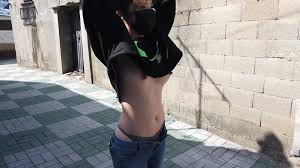 Korean Girl Shows Her Tits Out in the Streets in Public - ThisVid.com