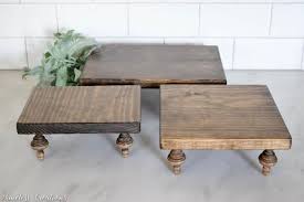 Small Riser Free Shipping Stained Or White Wood Riser Riser Etsy In 2021 Decor Wooden Stand Wood Diy