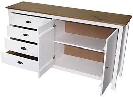 kmh sideboard sven im modernen design aus massivholz gefertigt 150 x 40 cm 201136 amazon de kuche haushalt sideboard modernes design modern