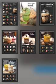 Bubble Tea Menu Kartu Menu Resep Minuman Ide Makanan