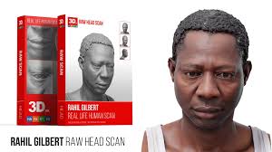 Rahil Gilbert Raw 3D Head Scan by 3d-sk