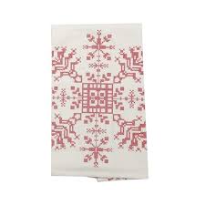 There are several ranges of terry towels specifically designed for stitching. C F Home Cross Stitch Snowflake Feed Sack Embroidered Cotton Kitchen Towel Target