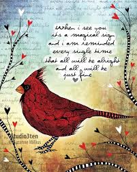 Cardinal Cardinal Print Cardinal As Sign Print With Etsy Bird Quotes Red Birds Cardinals