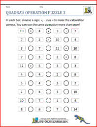Welcome to our math puzzle worksheets for 3rd graders. Math Puzzle Quadras Operation Puzzle 3 Attivita Di Matematica Matematica Attivita