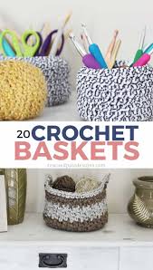 Rectangle crochet basket jute basket | etsy. 20 Free Crochet Basket Patterns How To Crochet 20 Basket Tutorials