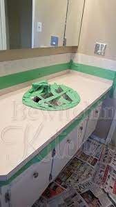 When you are updating your kitchen on a budget, budget countertops are one of the biggest ways to keep costs down. Diy Bathroom Countertops For 25 The Bewitchin Kitchen Bathroom Countertops Diy Diy Countertops Bathroom Countertops