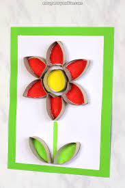 These toilet paper roll flowers are perfect to welcome spring! Flower Toilet Paper Roll Craft Easy Peasy And Fun