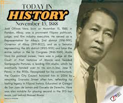 TodayInHistory José Olfinas Vera (1888–1956) was a distinguished Filipino  politician, judge, and film studio executive who served as a  representative, governor, and senator, significantly contributing to the  political landscape of the Philippines.