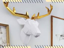 Modern farmhouse home decor | painted cow head mounts longhorn steer & dairy cow head or skull art. The Coolest Animal Head Wall Decor For Your Home In 2021 Spy